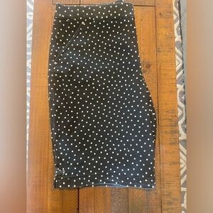 Intro. Black and White Polka Dot Women's Bermuda Shorts